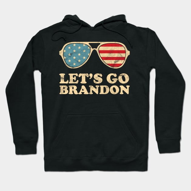 Let's Go Brandon American Flag Impeach Biden Hoodie by  Funny .designs123